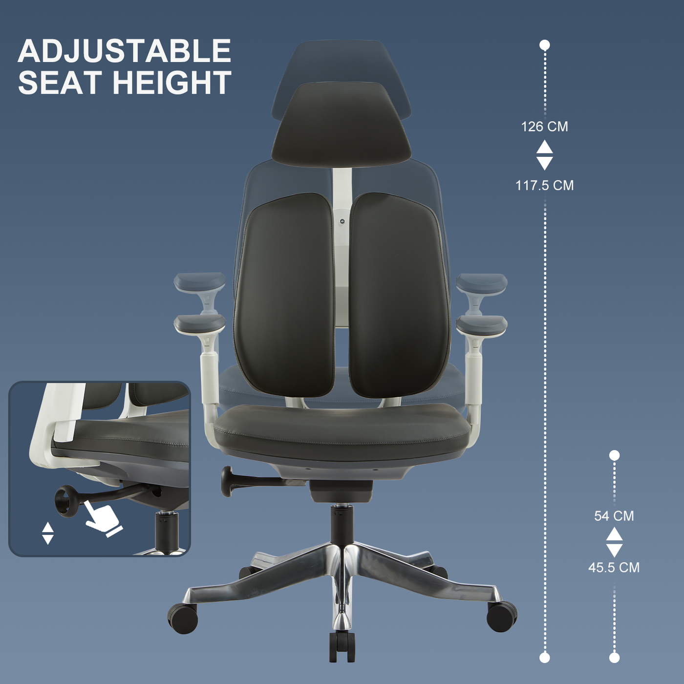 Executive seat top