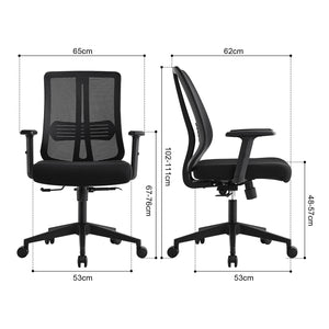 Voffov®Ergonomic Mesh Office Chair/Task Chair - Black