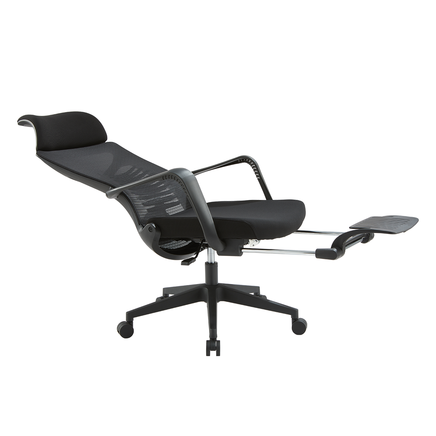 Office chair with lumbar outlet support