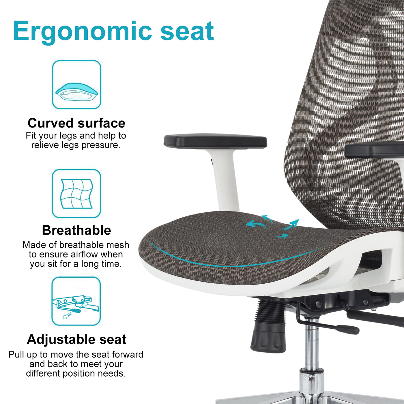 Back and seat support for hot sale office chair