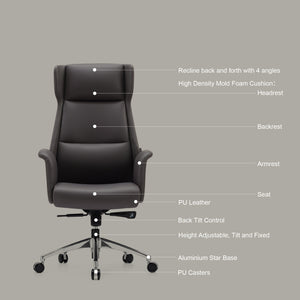 High Back Leather Office Chair