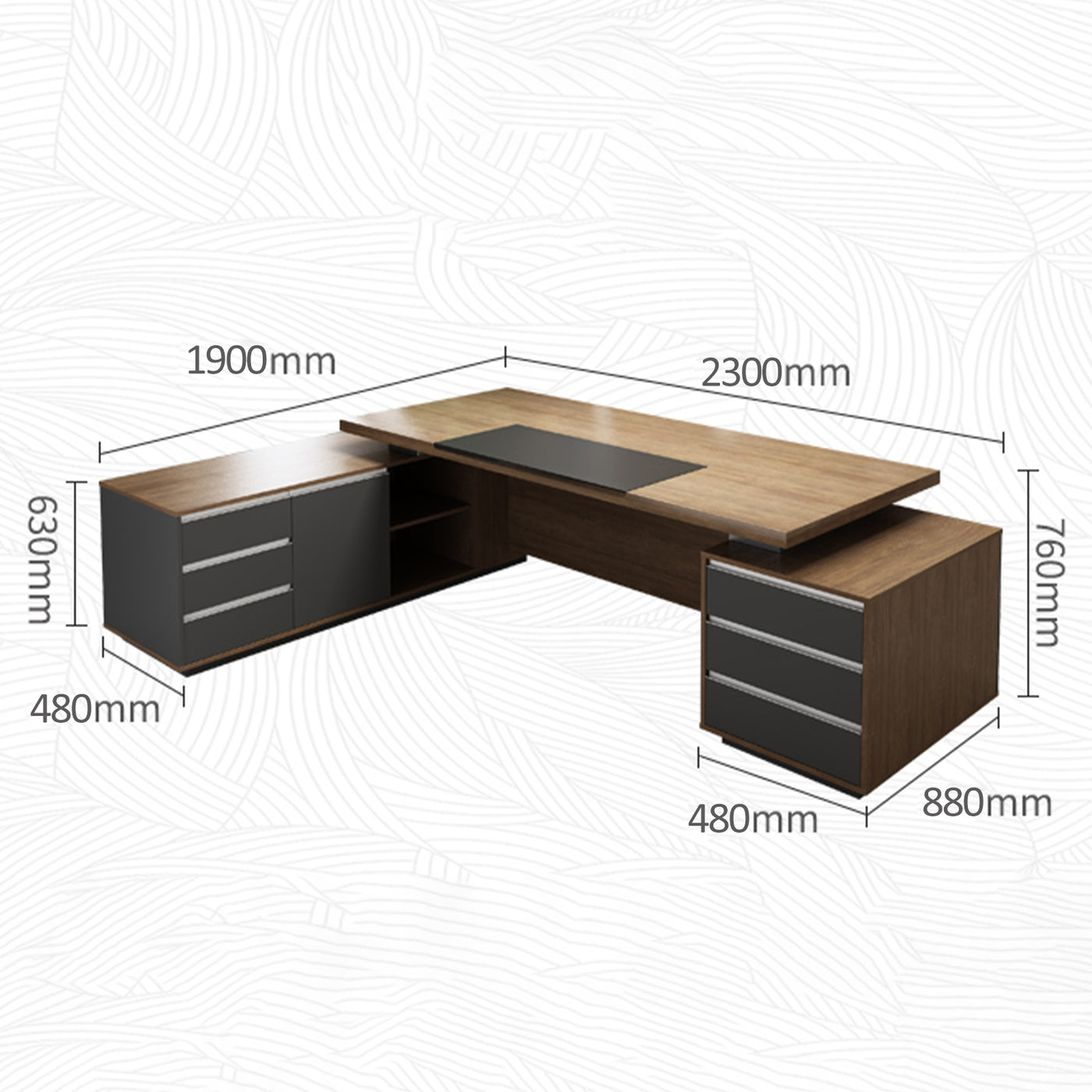 2 person store l shaped desk