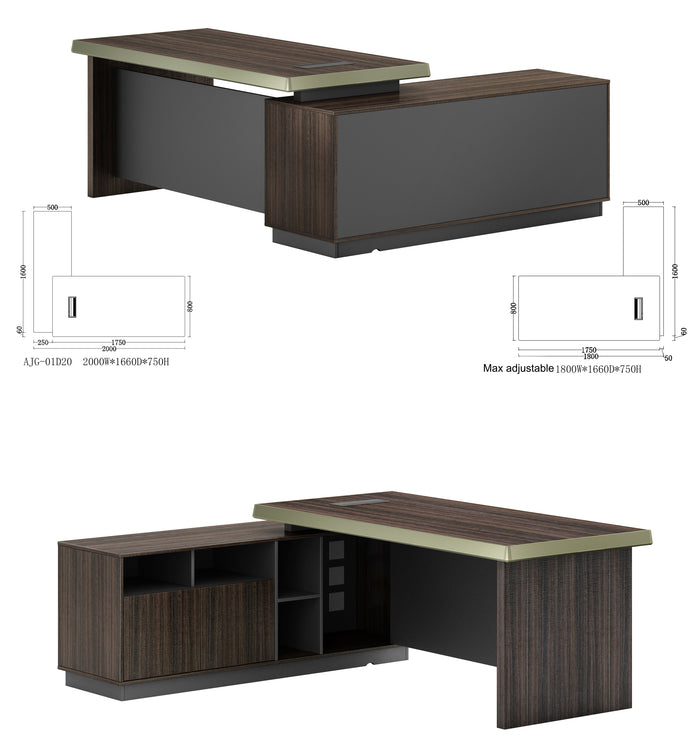 Reversible L-Shaped Executive Desk AJG-01D20