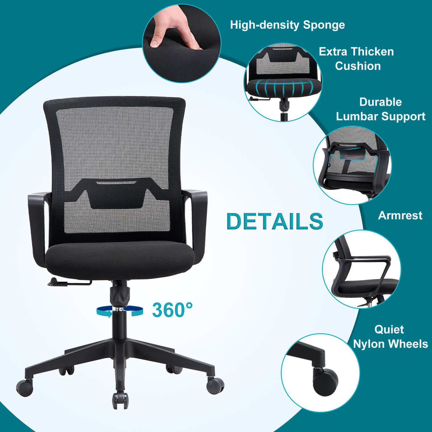 Sliding office chair sales