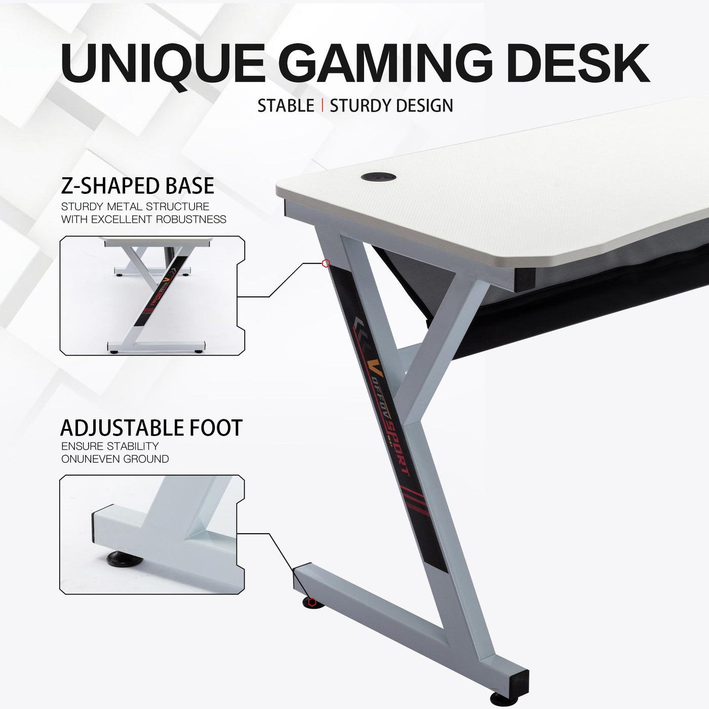 Sturdy shop gaming desk