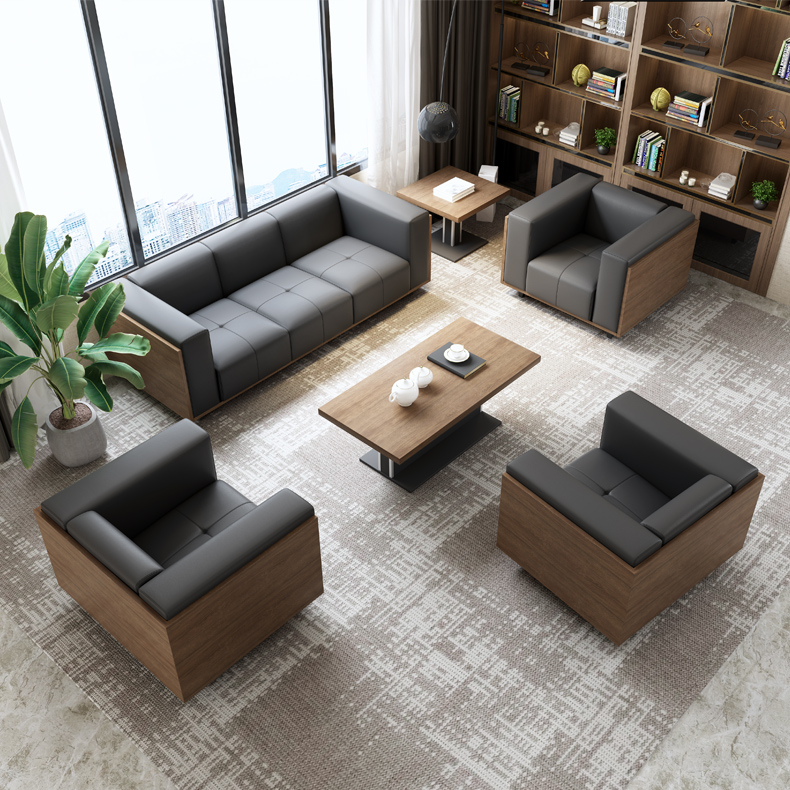 Black store office sofa